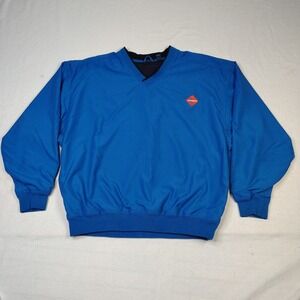 VINTAGE Sparks Promo Windbreaker Pullover Mens XL‎ Blue Rivers End Golf Jacket